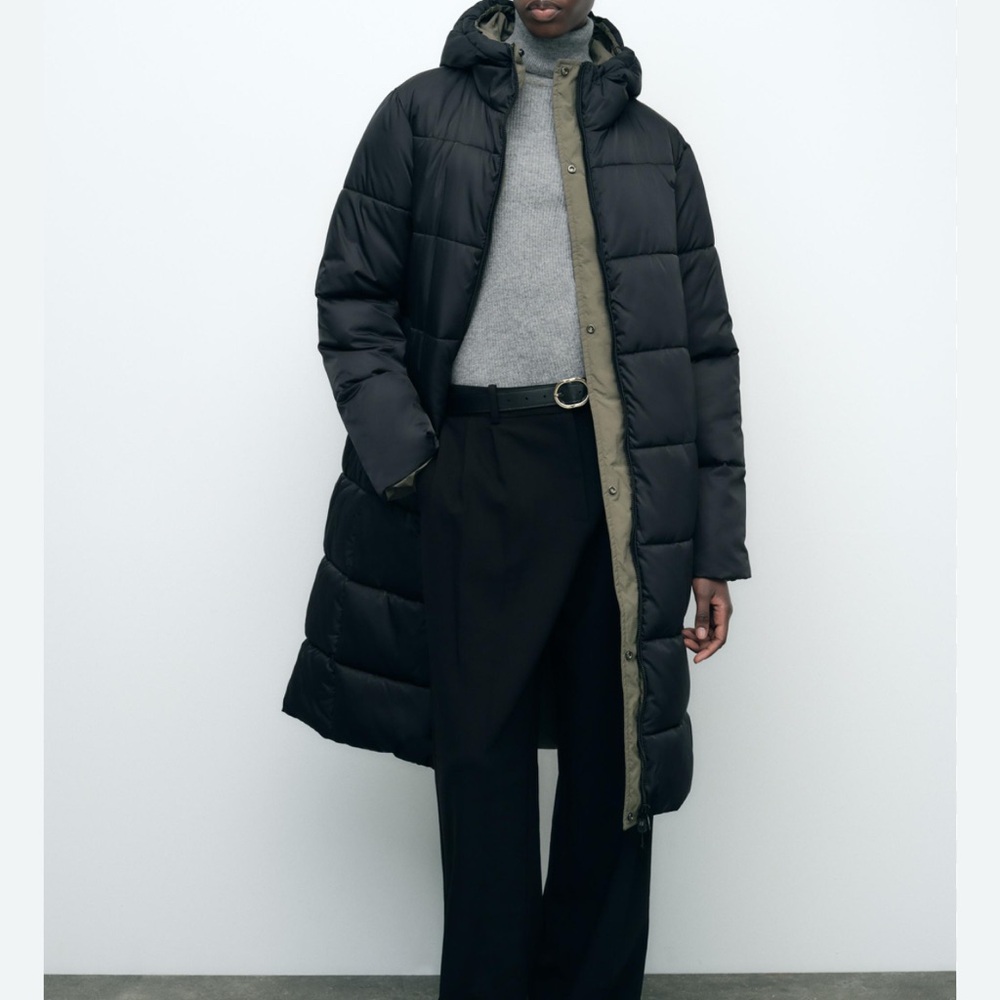 ZARA Reversible Anorak Puffer Jacket sz. S - Picture 3 of 8